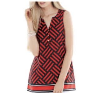 MUDPIE RED & BLACK STRIPED TUNIC